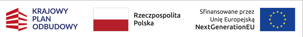 Krajowy Plan Odbudowy. Rzeczpospolita Polska. Sfinansowane przez Unię Europejską – NextGenerationEU.